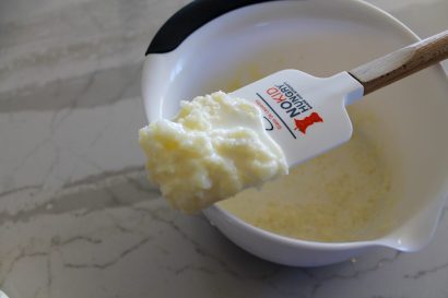 Example of the congealed butter. Important!